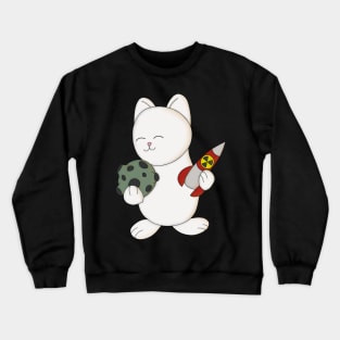 Cat Nukes Moon Crewneck Sweatshirt